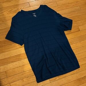 Van Heusen Men's Blue V-Neck T-Shirt